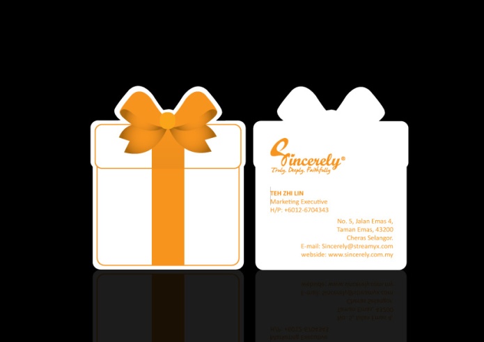 Sincerely's Name Card Design