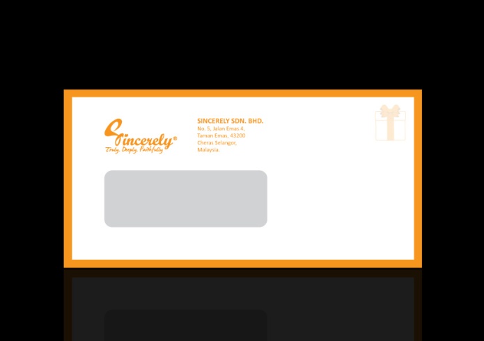 Sincerely's DL Envelope Design